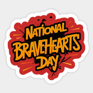 National BraveHearts Day – April Sticker